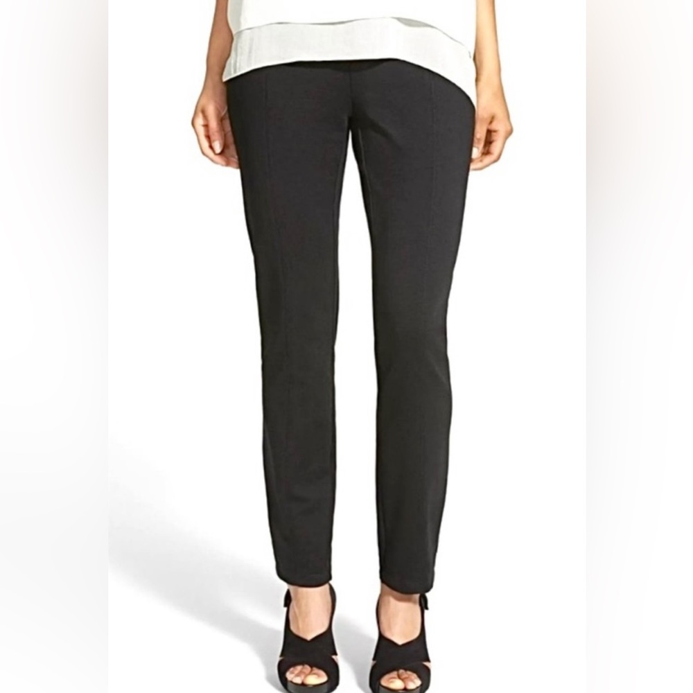 Eileen Fisher Thick Knit Rayon Slim Trouser/Pants